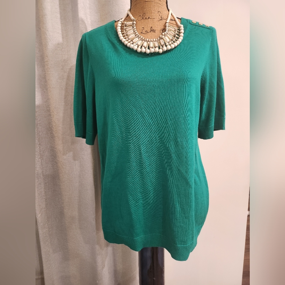 CHARTER CLUB SHORT SLEEVE SWEATER SIZE OX